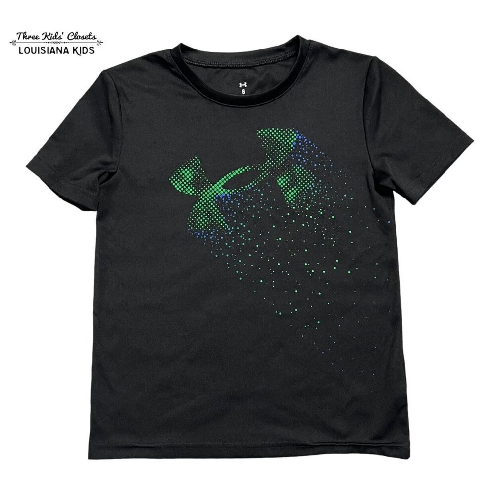 Under Armour 6Y Black Logo Shirt